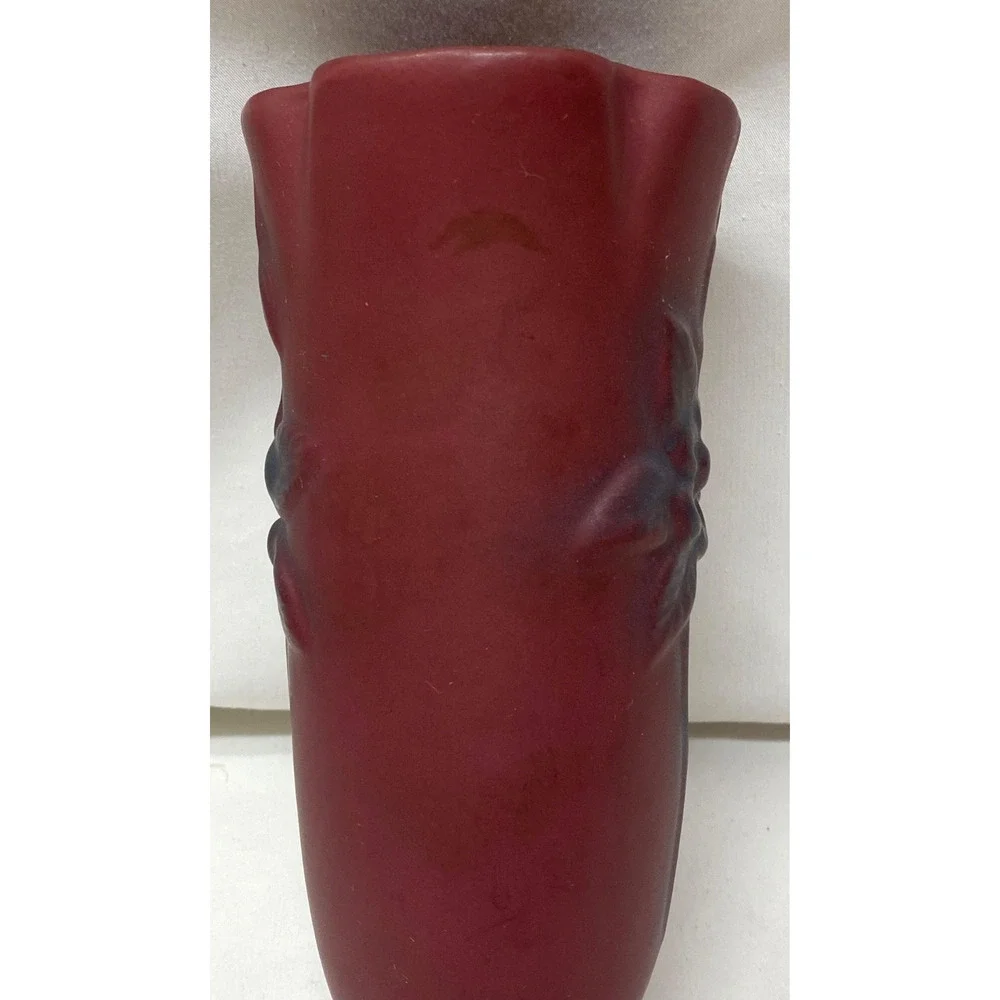 Van Briggle Pottery Persian Rose Columbine Vase 8